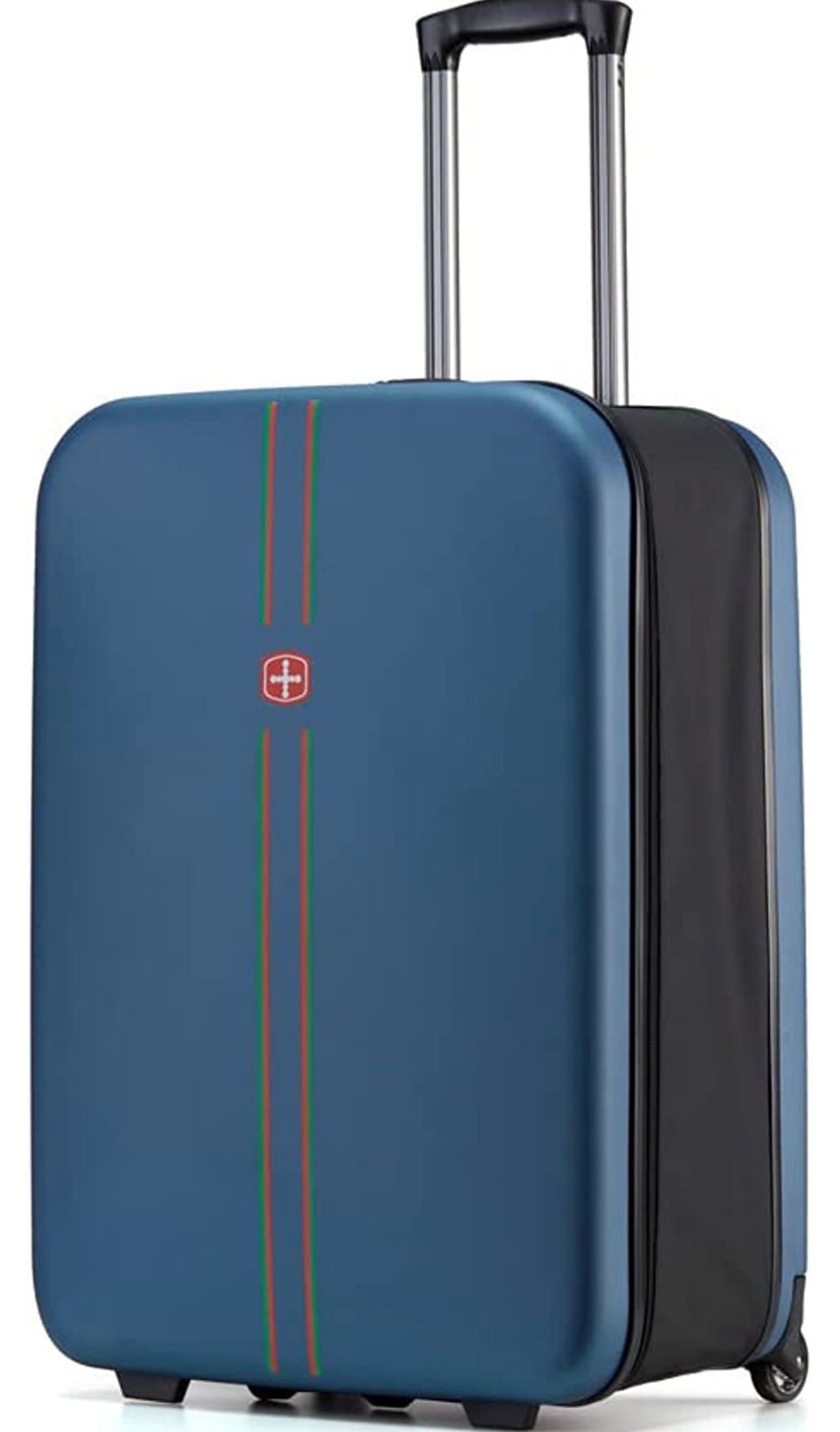 Collapsible Compact Luggage 20 Inch Suitcase Travel Light Foldable Carry-on Suitcase - Blue - MyTravelShop.ca