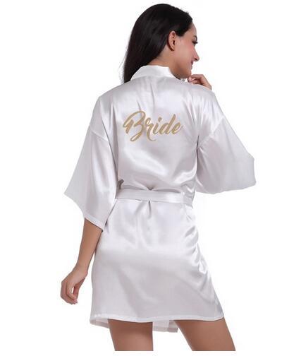 Bridal Party Robe Satin - My Travel Shop