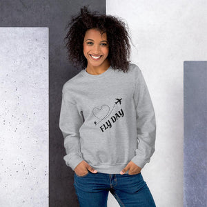 FLY DAY Unisex Crew Neck - Custom Designed Product by MyTravelshop.ca - My Travel Shop