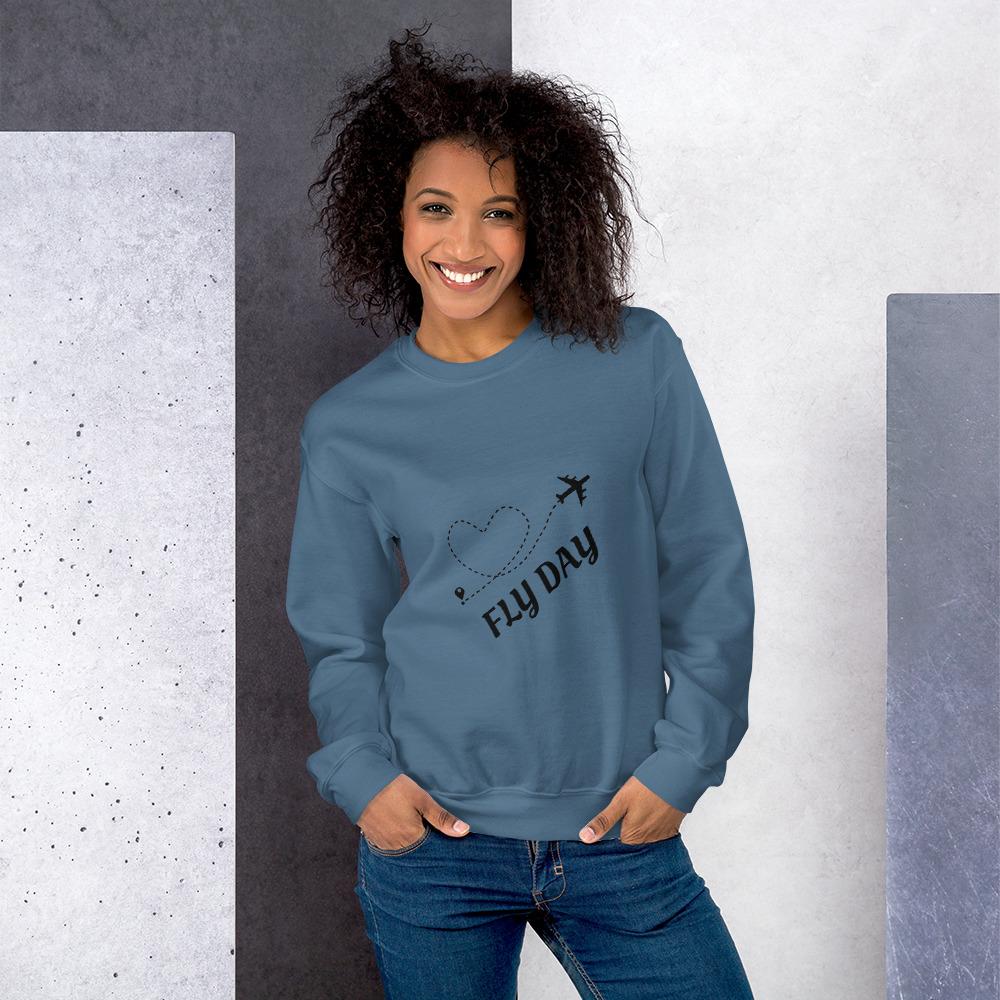 FLY DAY Unisex Crew Neck - Custom Designed Product by MyTravelshop.ca - My Travel Shop