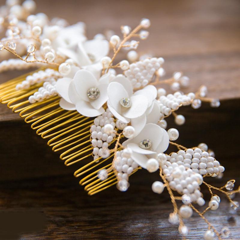 Gold Bridal Hair Comb - My Travel Shop