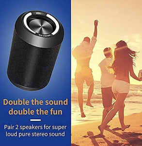 Mini Bluetooth Speaker - 20 Watt Wireless Waterproof Phone Speaker with Loud Stereo Sound - MyTravelShop.ca