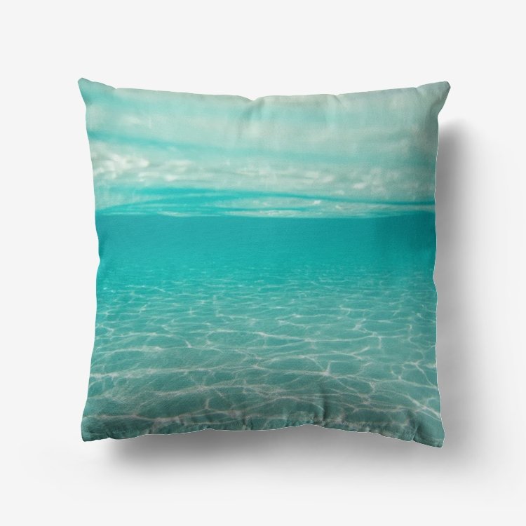 Ocean Premium Hypoallergenic Throw Pillow - My Travel Shop