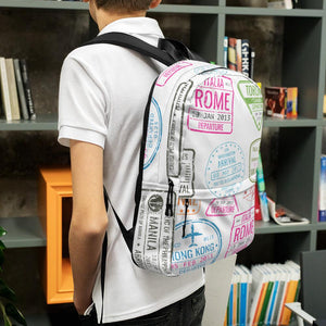 Passport Stamps Backpack - My Travel Shop