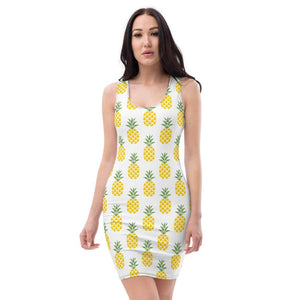 Pineapple Sublimation Cut & Sew Dress - My Travel Shop