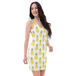 Pineapple Sublimation Cut & Sew Dress - My Travel Shop