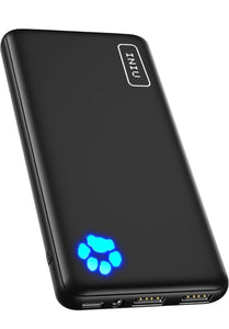 Portable Charger, USB C Slimmest Triple 3A High-Speed 10000mAh Phone Power Bank, Flashlight External Battery Pack - MyTravelShop.ca