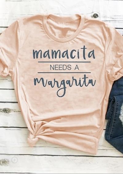 Women T-Shirt Mamacita Needs A Margarita - My Travel Shop