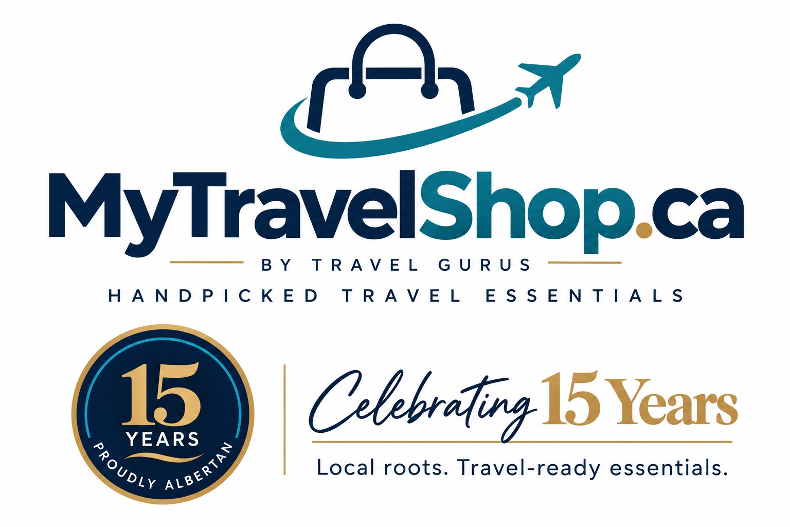 MyTravelShop.ca by Travel Gurus — Celebrating 15 Years, Proudly Albertan. Local roots. Travel-ready essentials.